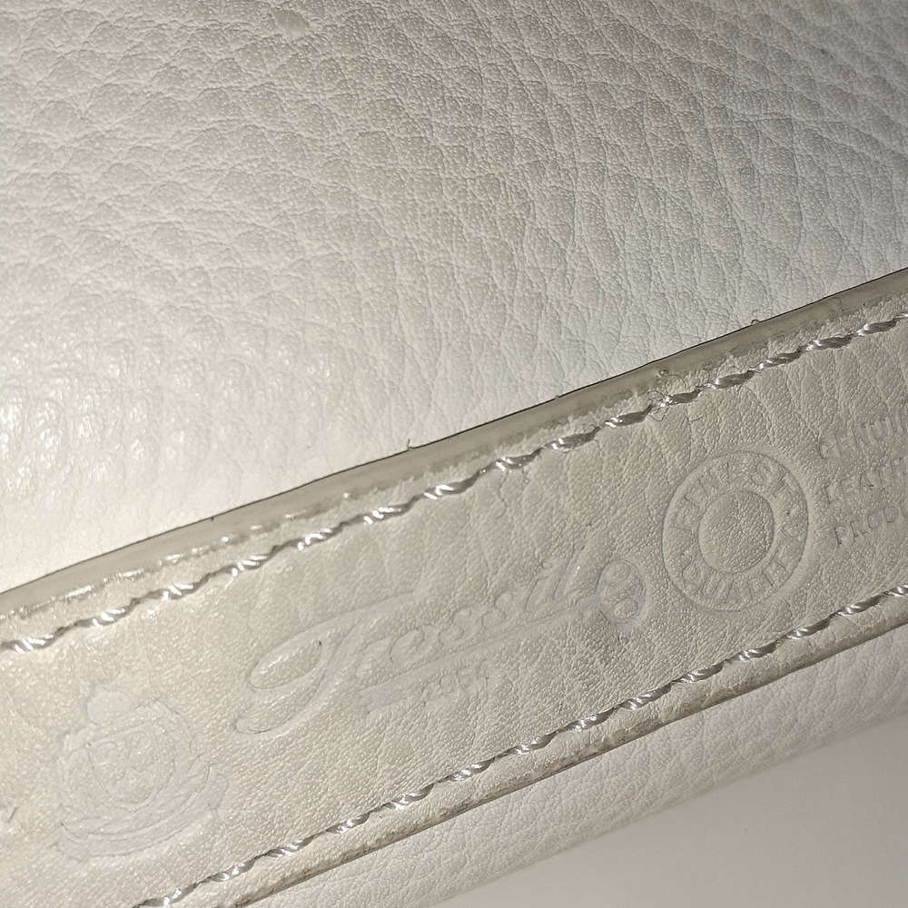 Fossil Cream Leather Shoulder Bag - Picture 9 of 11
